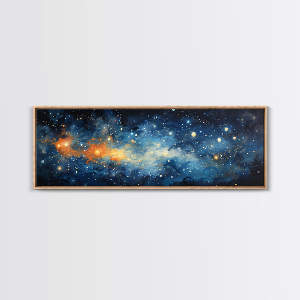 Framed Canvas Print Of The Universe - Ultra-Wide Galaxy Print