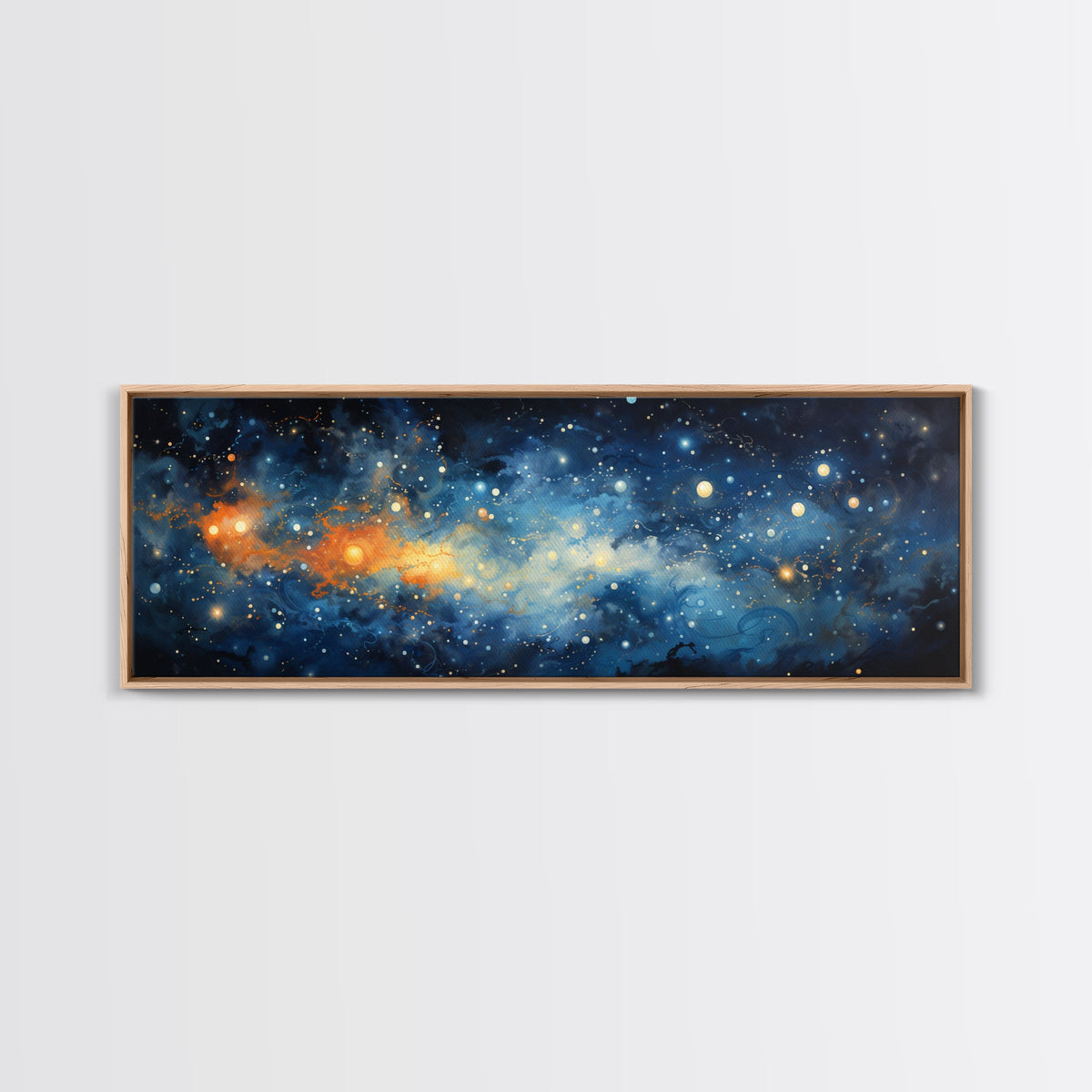 Framed Canvas Print Of The Universe - Ultra-Wide Galaxy Print