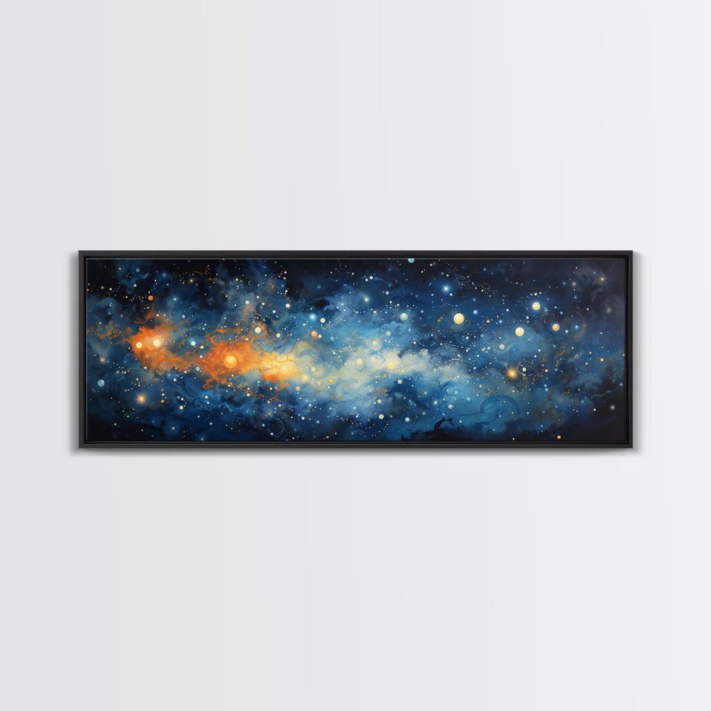 Framed Canvas Print Of The Universe - Ultra-Wide Galaxy Print