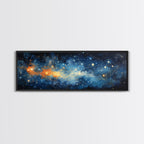Framed Canvas Print Of The Universe - Ultra-Wide Galaxy Print