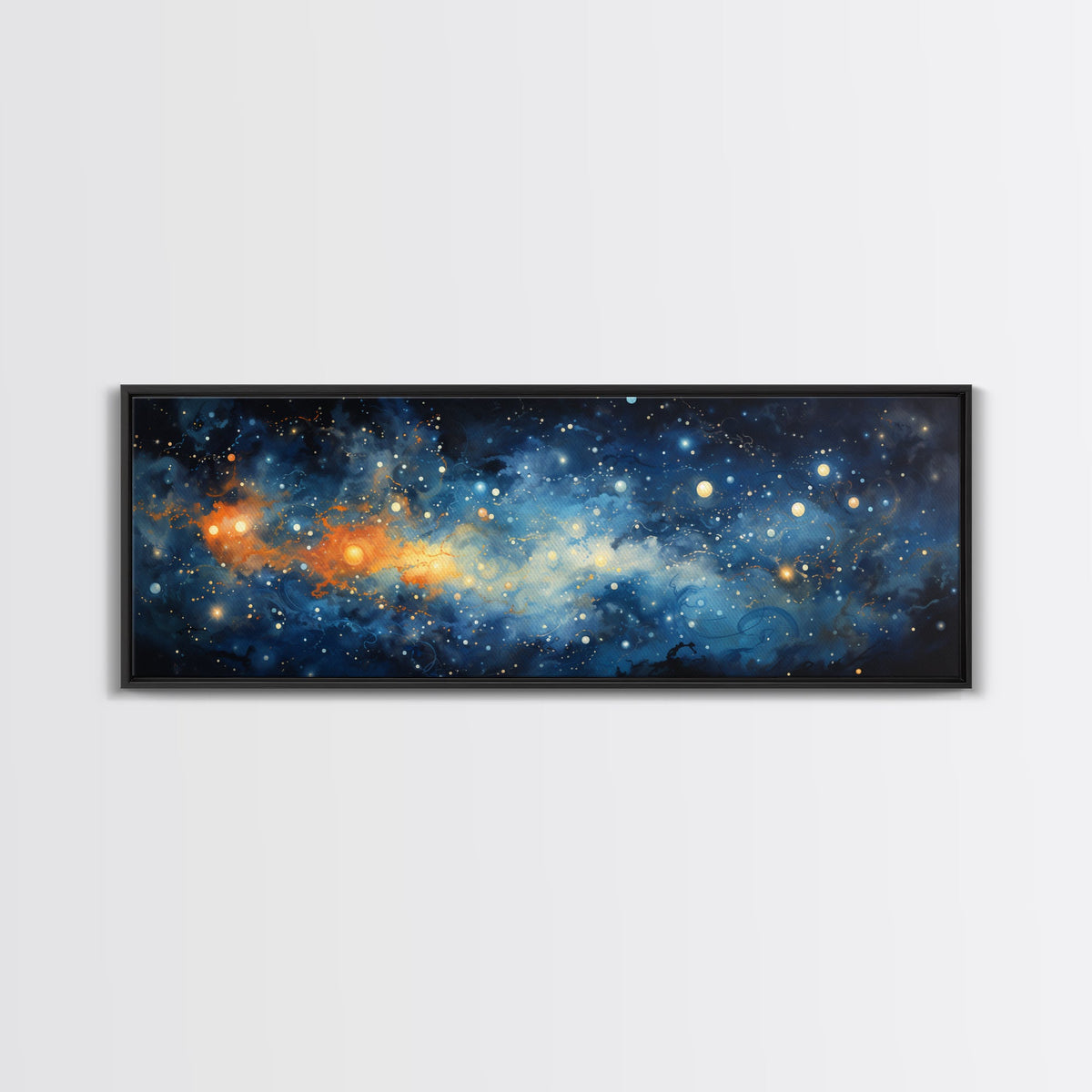 Framed Canvas Print Of The Universe - Ultra-Wide Galaxy Print