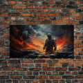 Astronaut on an Alien Planet - Sci-fi Wall Art - Frame Canvast Art