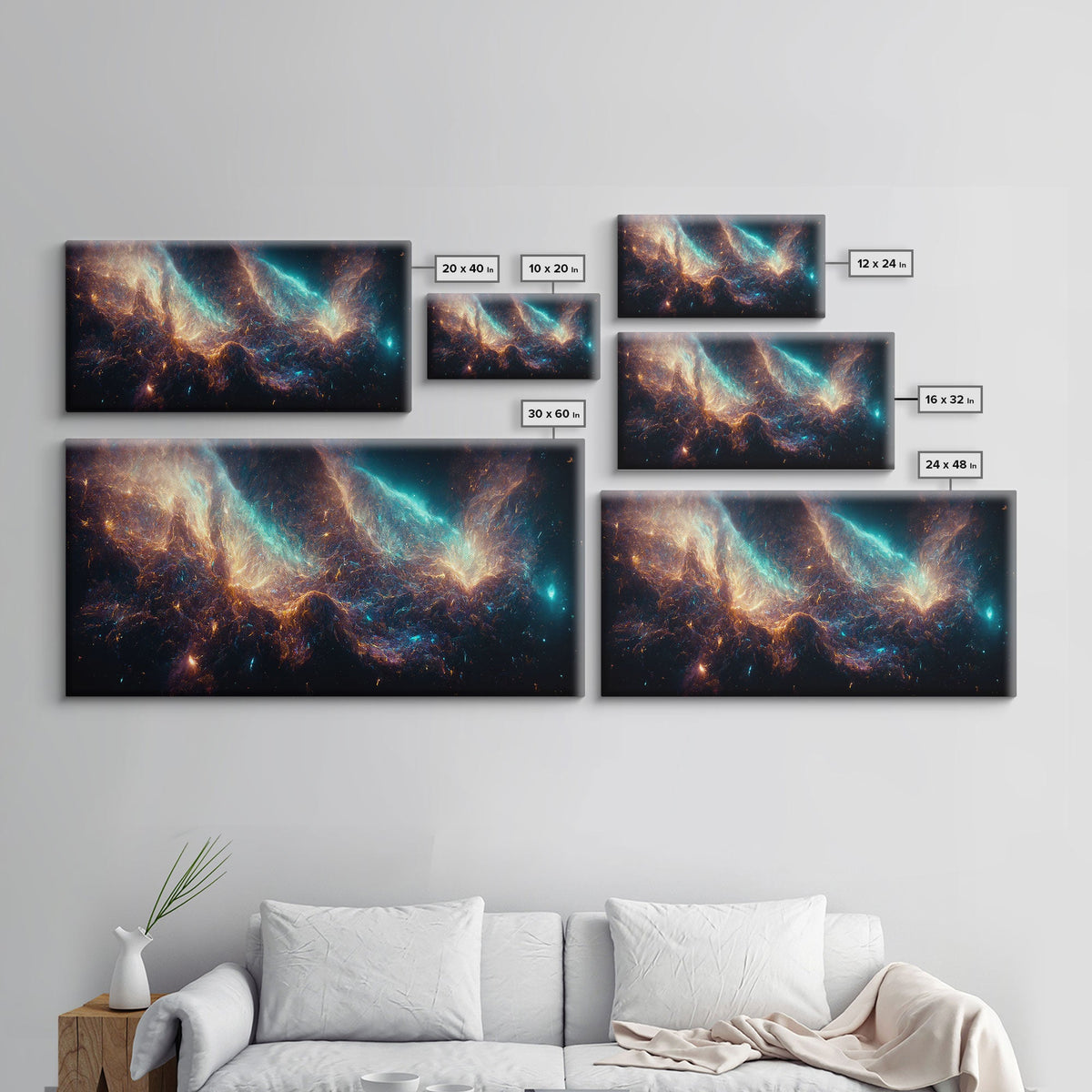 Galaxy Canvas Print of a Star-Filled Night Sky - Inspiring Wall Art