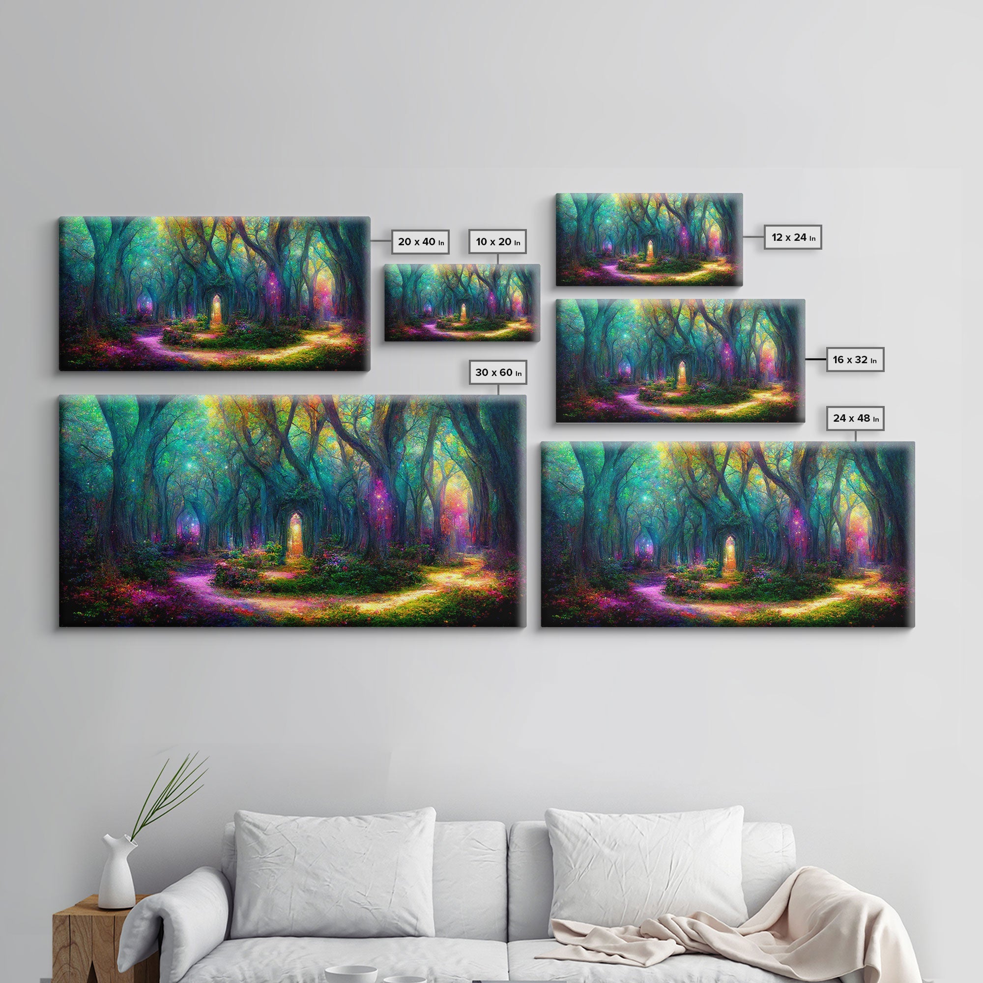 Fantasy Wall Art - Magical Forest Wall Art - Multiple Sizes