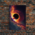 Amazing Black Hole Canvas Wall Art - Original Sci-Fi Art