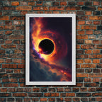 Amazing Black Hole Canvas Wall Art - Original Sci-Fi Art