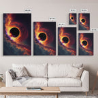 Amazing Black Hole Canvas Wall Art - Original Sci-Fi Art