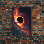 Amazing Black Hole Canvas Wall Art - Original Sci-Fi Art