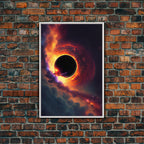 Amazing Black Hole Canvas Wall Art - Original Sci-Fi Art
