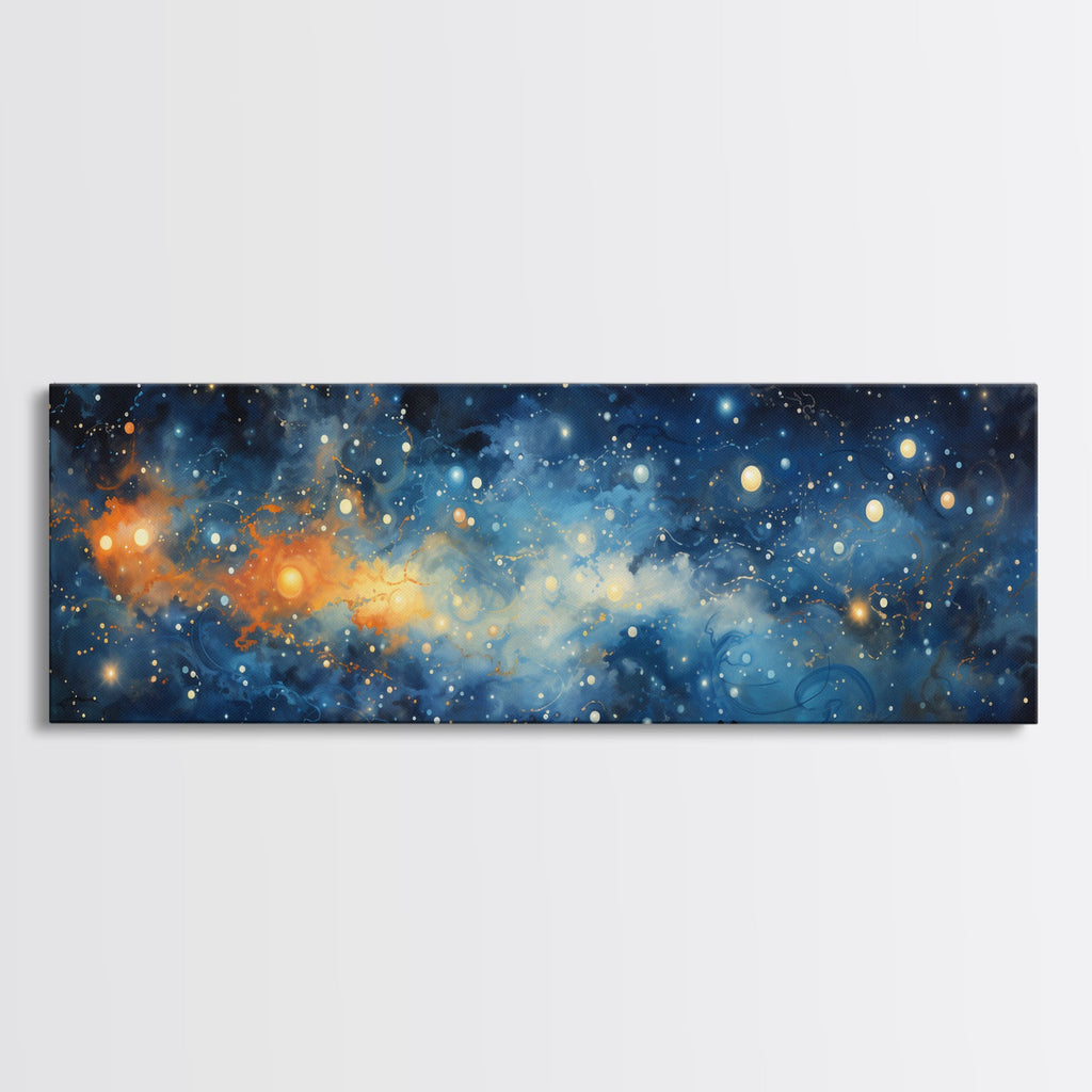 Framed Canvas Print Of The Universe - Ultra-Wide Galaxy Print