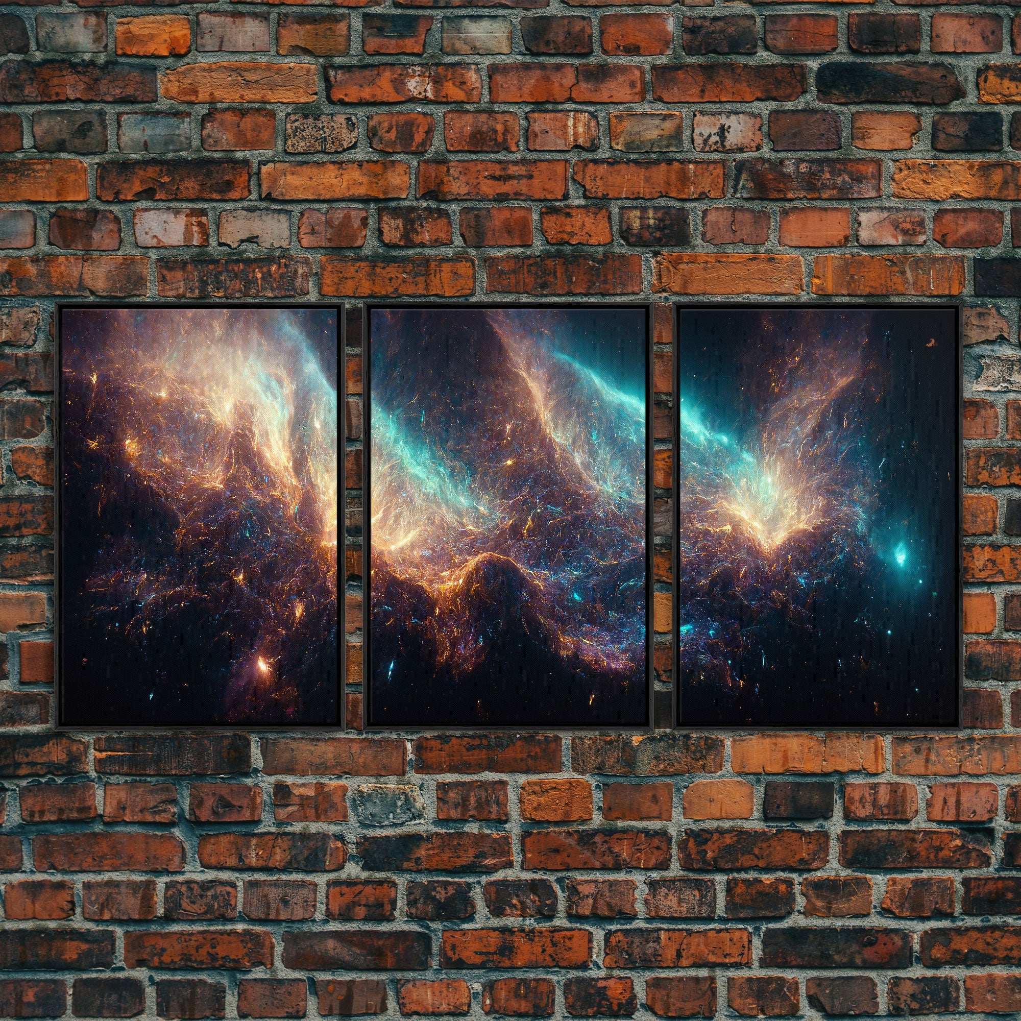 Galaxy of Stars - Canvas Print - 3 Piece Wall Art - Multiple Sizes