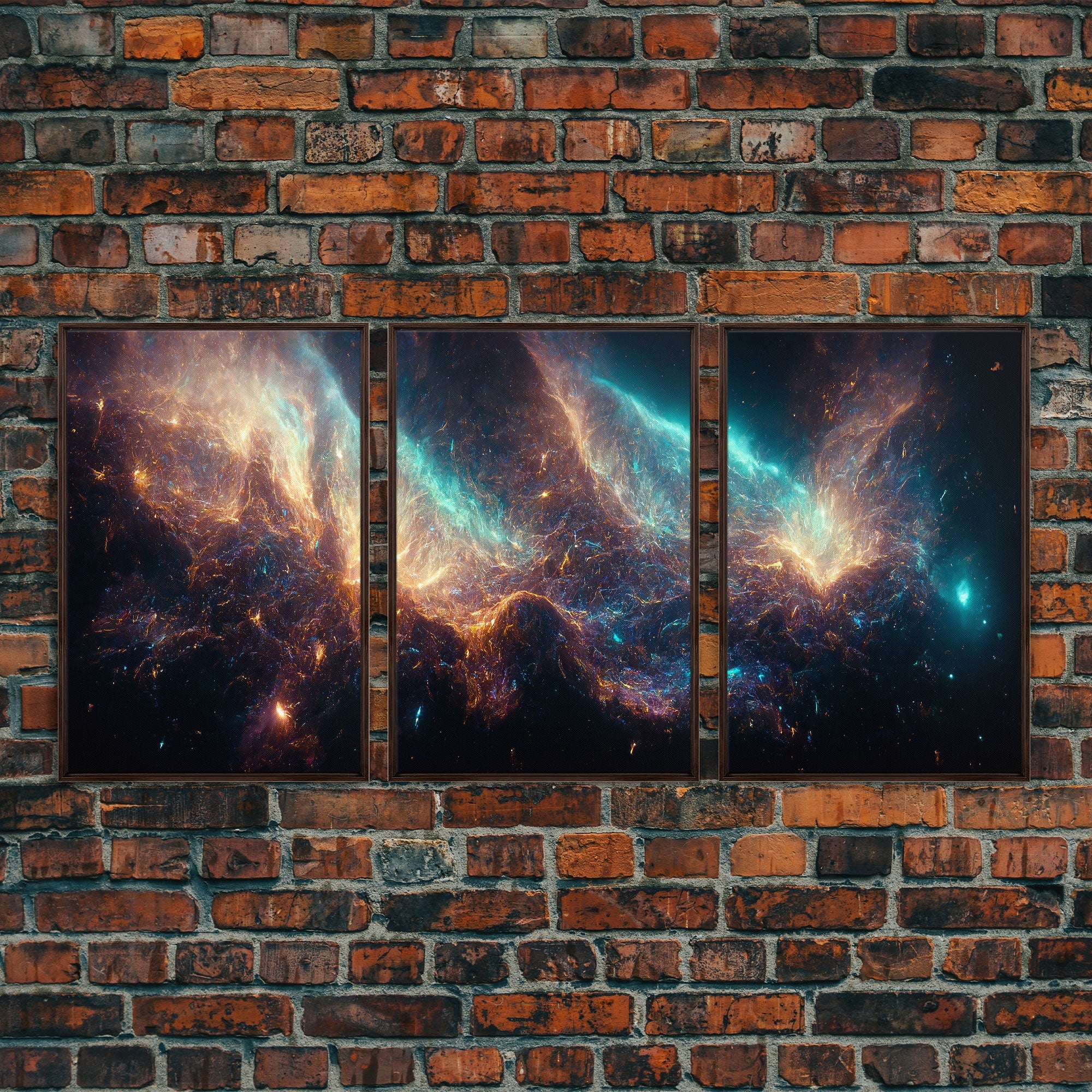 Galaxy of Stars - Canvas Print - 3 Piece Wall Art - Multiple Sizes