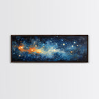 Framed Canvas Print Of The Universe - Ultra-Wide Galaxy Print