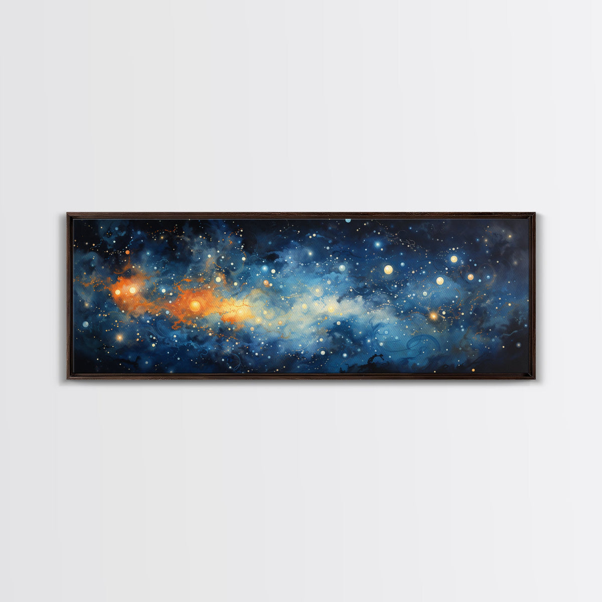 Framed Canvas Print Of The Universe - Ultra-Wide Galaxy Print