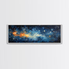 Framed Canvas Print Of The Universe - Ultra-Wide Galaxy Print