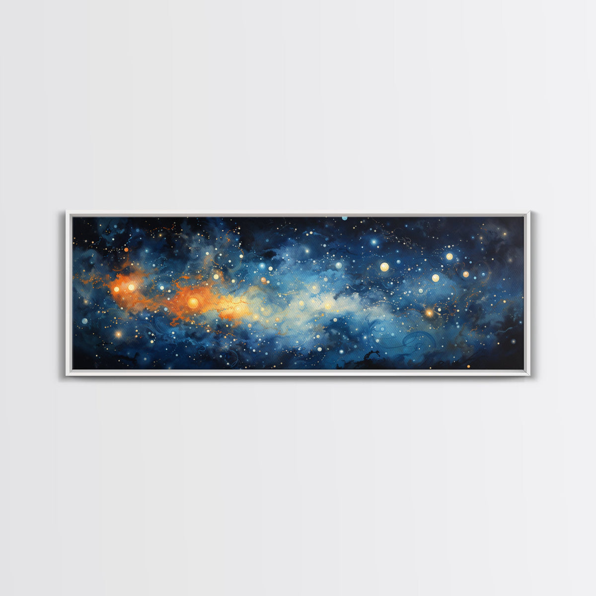Framed Canvas Print Of The Universe - Ultra-Wide Galaxy Print