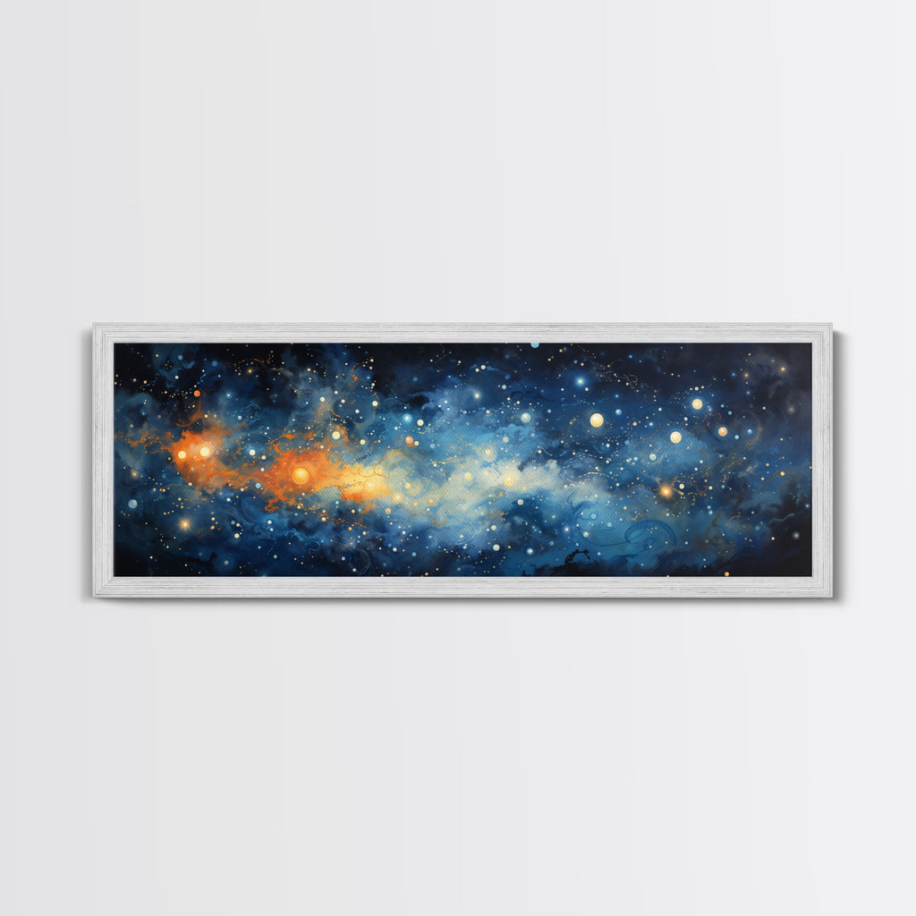 Framed Canvas Print Of The Universe - Ultra-Wide Galaxy Print