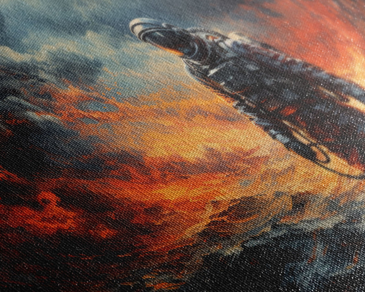 Astronaut on an Alien Planet - Sci-fi Wall Art - Frame Canvast Art