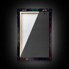 The Stars Glow At Night - Watercolor Space Painting - Framed Canvas Print