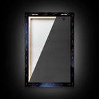 Milky Way Galaxy Over a Desert Night Sky - Framed Canvas Print