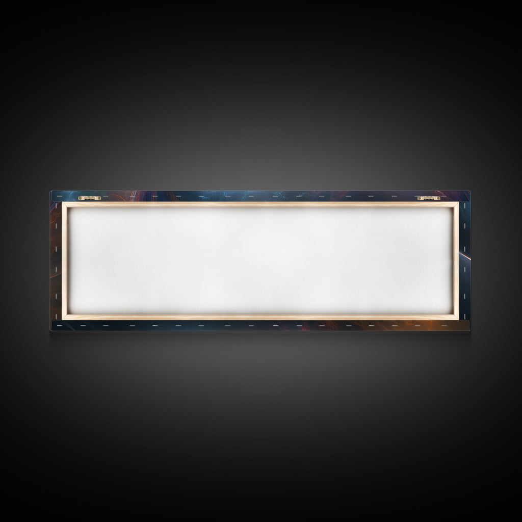 Vibrant Abstract Space Scene - Panoramic Canvas Print for the Home or Office