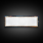 Vibrant Abstract Space Scene - Panoramic Canvas Print for the Home or Office