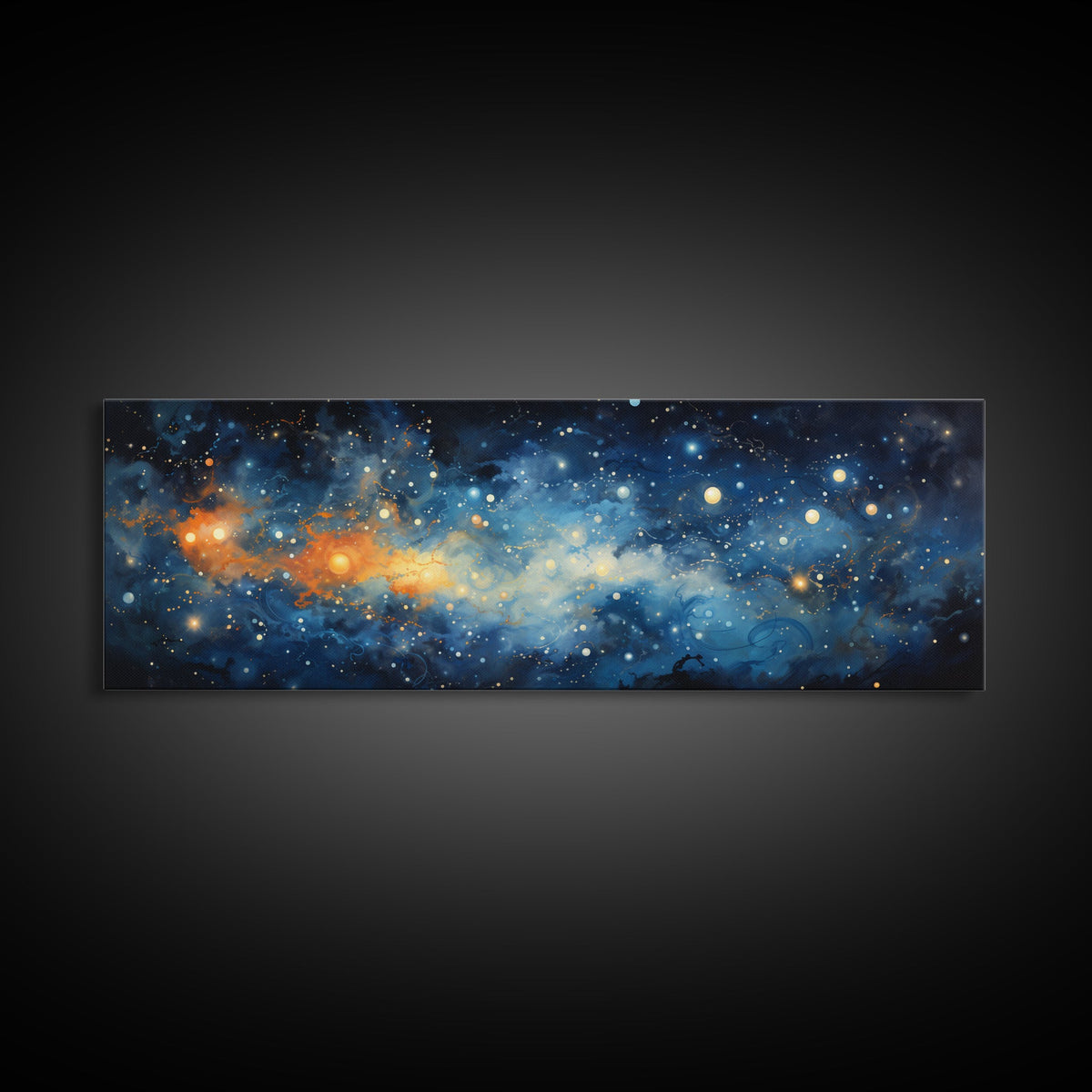 Framed Canvas Print Of The Universe - Ultra-Wide Galaxy Print