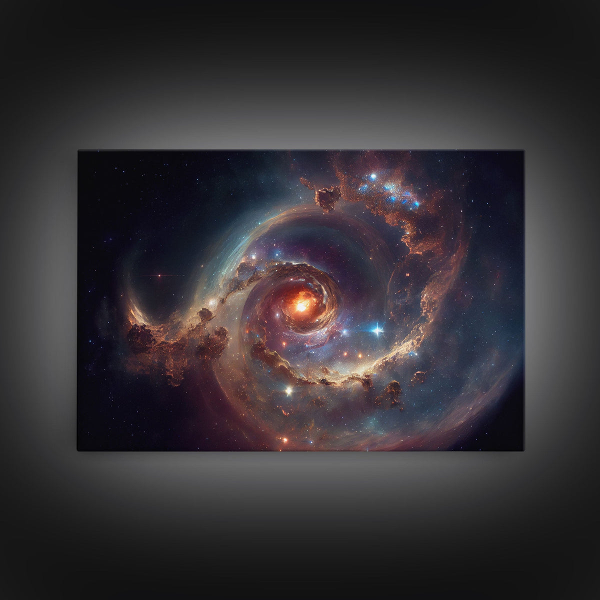 Spiral Nebula Galaxy - Space Fine Canvas Art Print