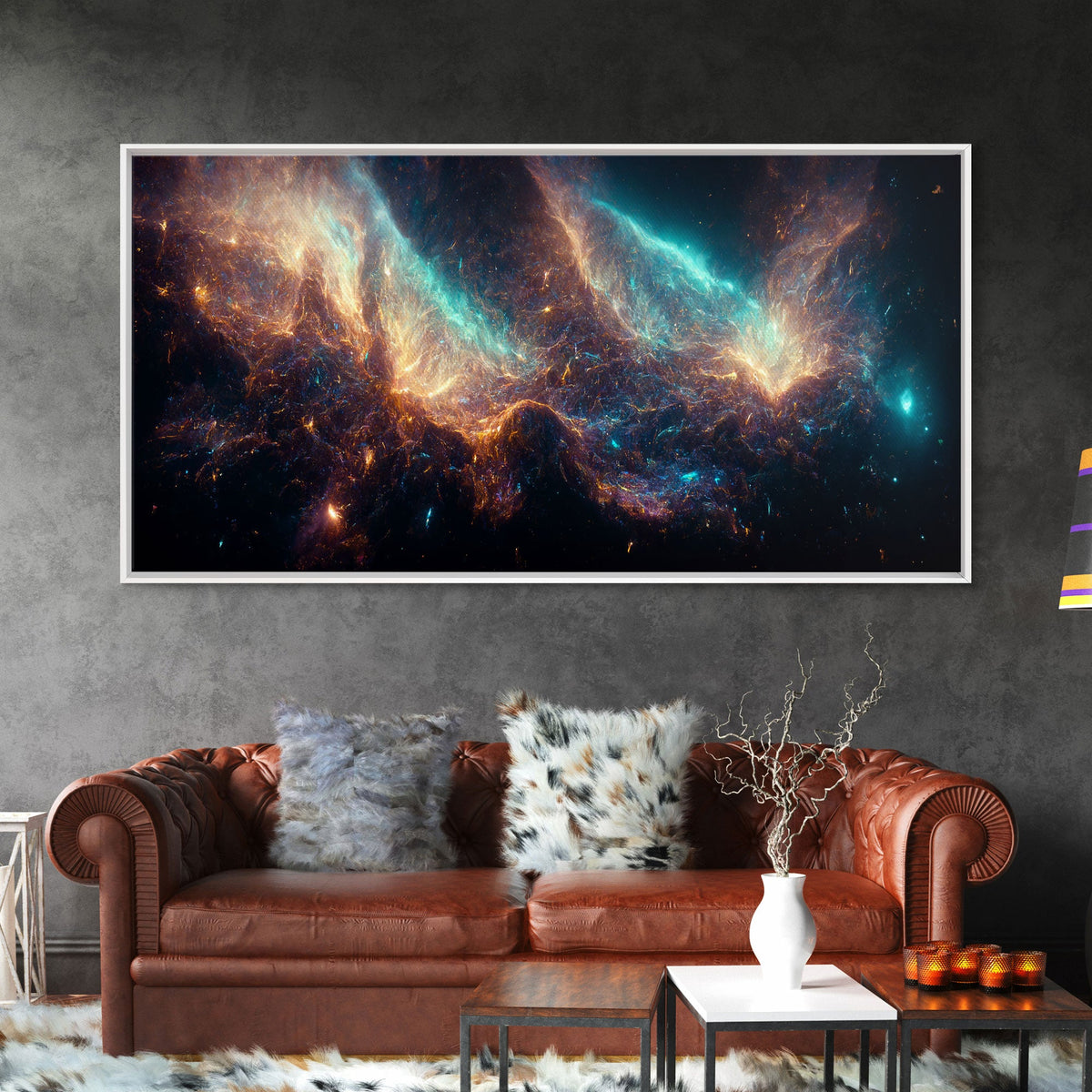 Galaxy Canvas Print of a Star-Filled Night Sky - Inspiring Wall Art