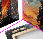 Astronaut on an Alien Planet - Sci-fi Wall Art - Frame Canvast Art
