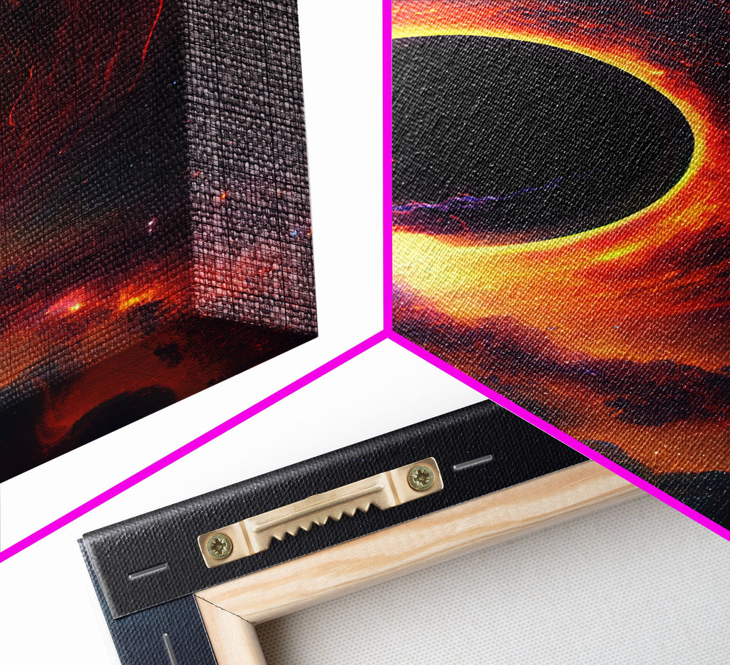 Amazing Black Hole Canvas Wall Art - Original Sci-Fi Art
