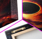 Amazing Black Hole Canvas Wall Art - Original Sci-Fi Art