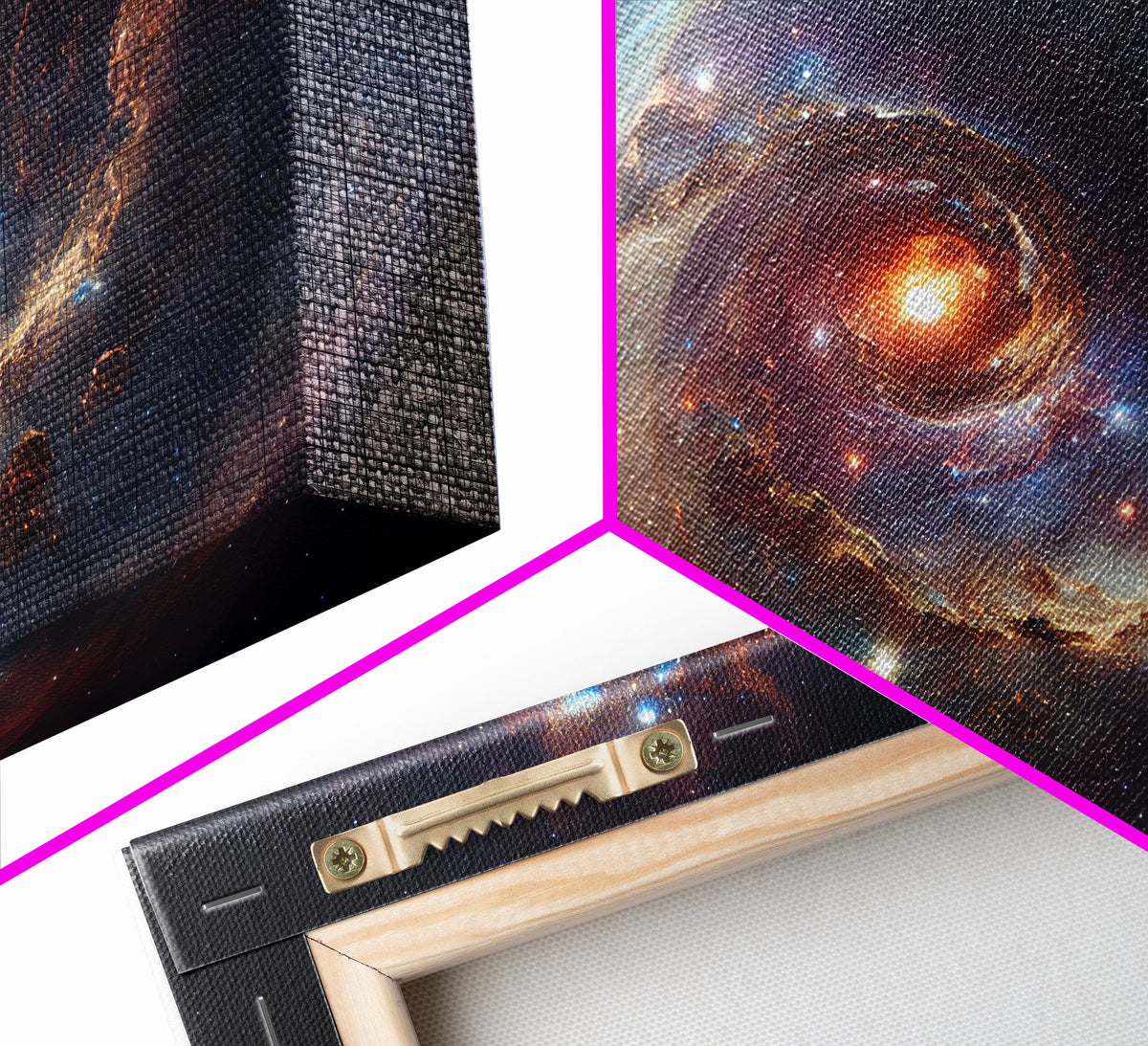 Spiral Nebula Galaxy - Space Fine Canvas Art Print