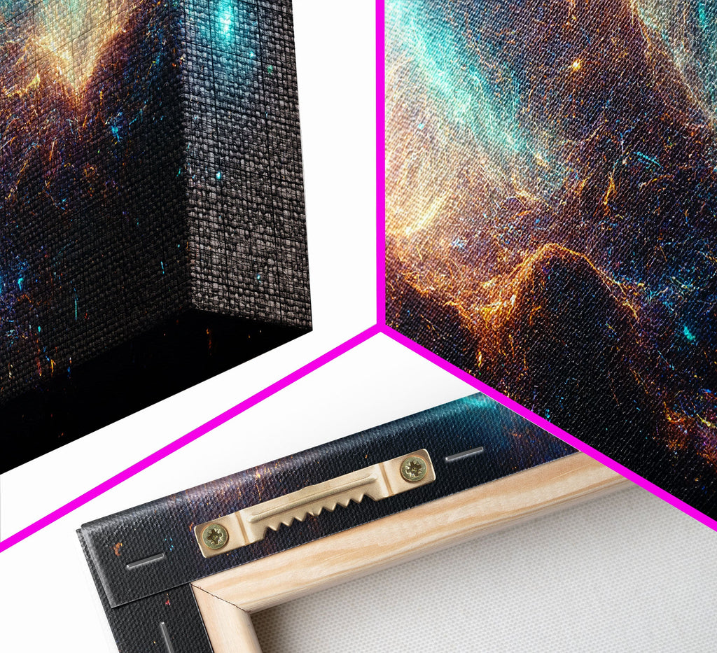 Galaxy of Stars - Canvas Print - 3 Piece Wall Art - Multiple Sizes
