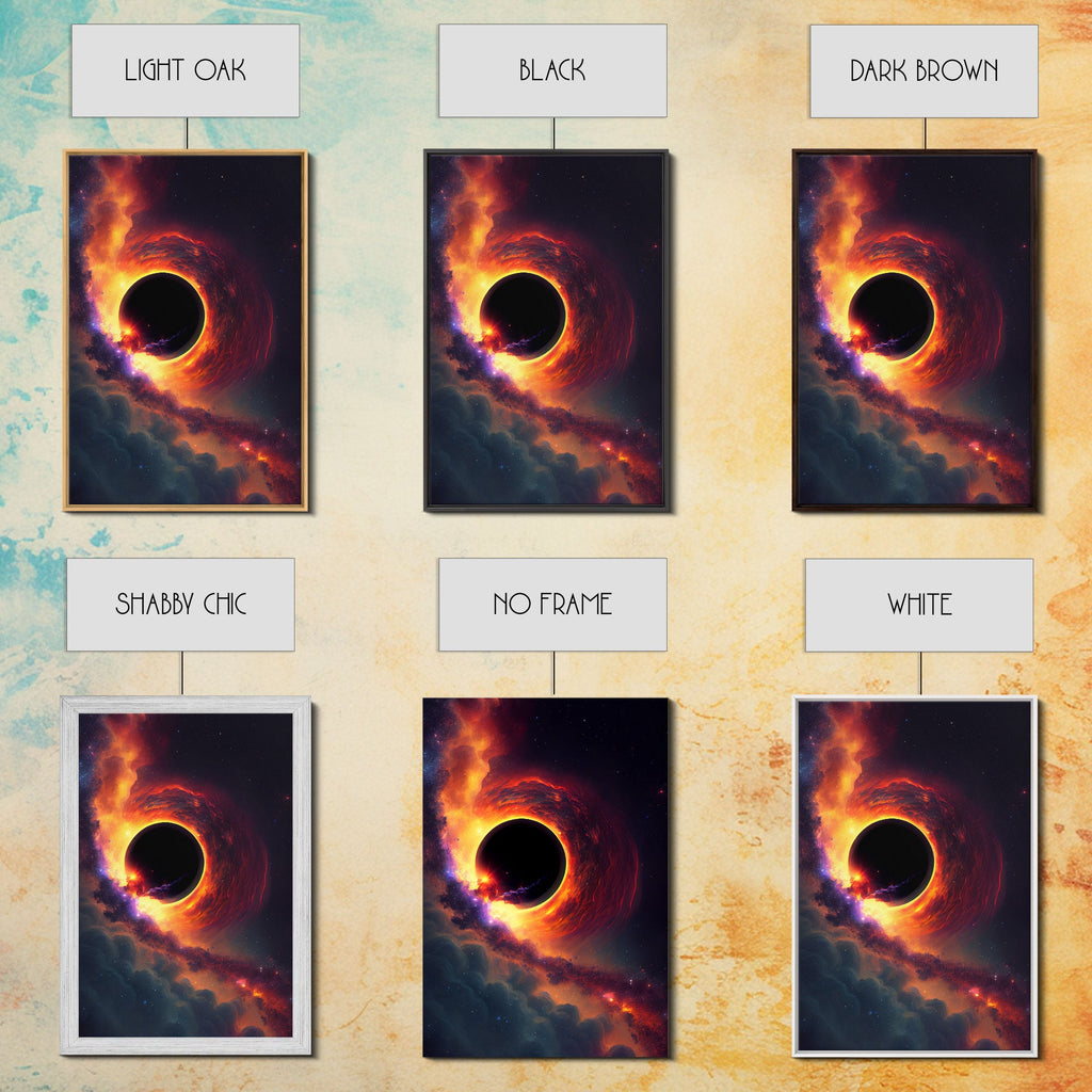Amazing Black Hole Canvas Wall Art - Original Sci-Fi Art