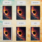 Amazing Black Hole Canvas Wall Art - Original Sci-Fi Art