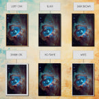 The Stars Glow At Night - Watercolor Space Painting - Framed Canvas Print