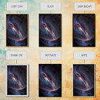 Milky Way Galaxy Over a Desert Night Sky - Framed Canvas Print