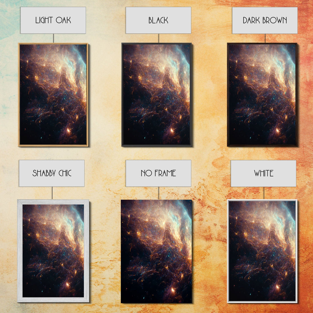 Galaxy of Stars - Canvas Print - 3 Piece Wall Art - Multiple Sizes