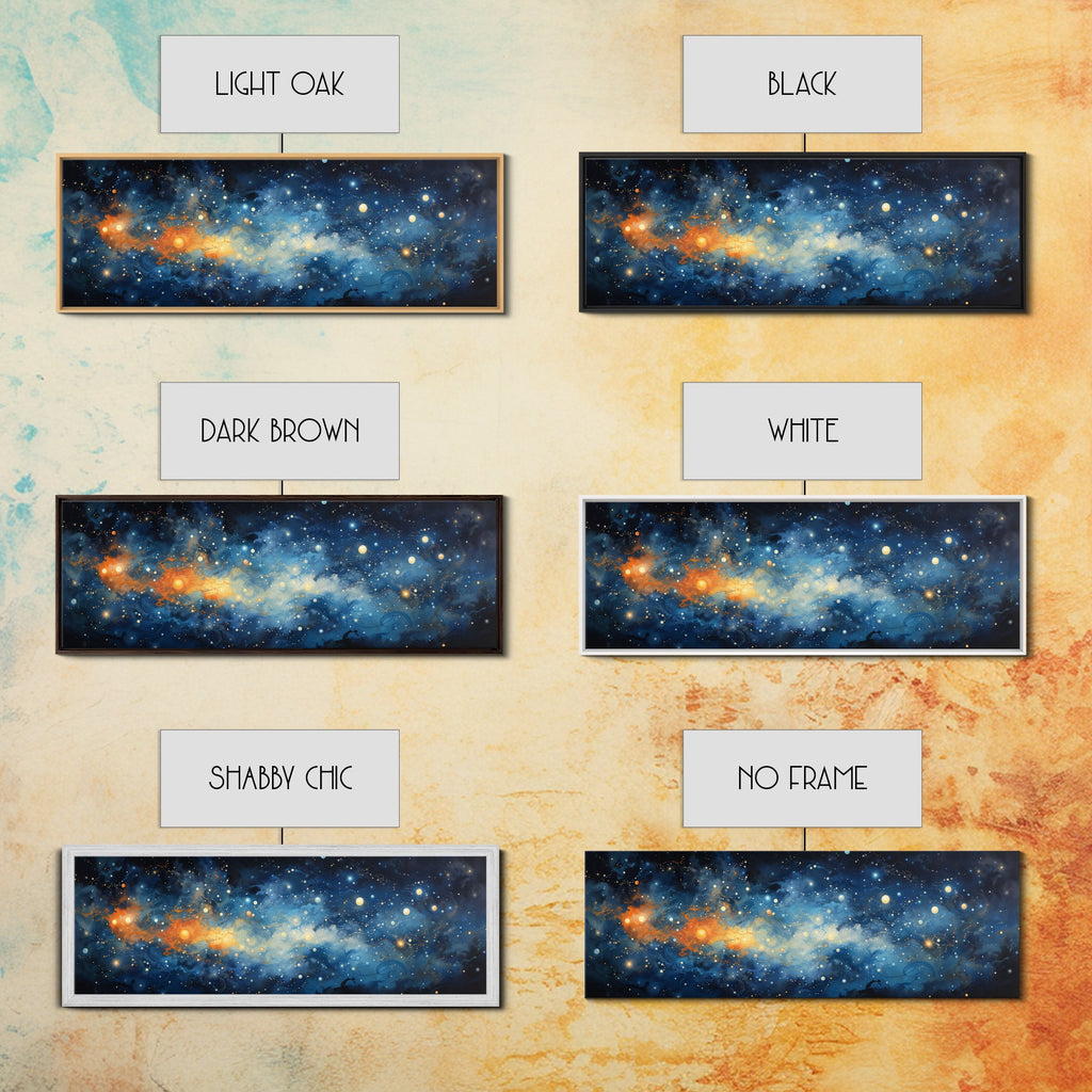 Framed Canvas Print Of The Universe - Ultra-Wide Galaxy Print