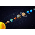 Solar System Poster - Planets Canvas Print - Living Room Art