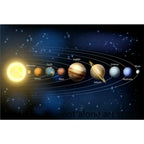Solar System Poster - Planets Canvas Print - Living Room Art