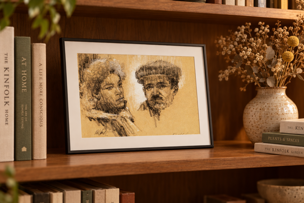 Subway Passengers - Sketches of El Riders - Signed and Numbered by the Artist