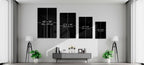 Red Storm Glass Wall Art  || Designer Collection