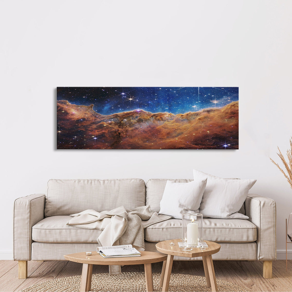 Star Birth High-Resolution Image from James Webb Telescope - Canvas Print