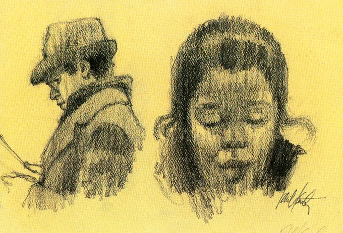 Collect All Six Sketches of El Riders - Signed by the Artist